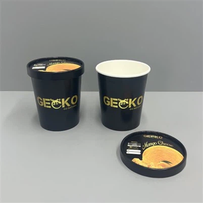 500ml 16oz Papirnate kadice za sladoled sa papirnim poklopcima