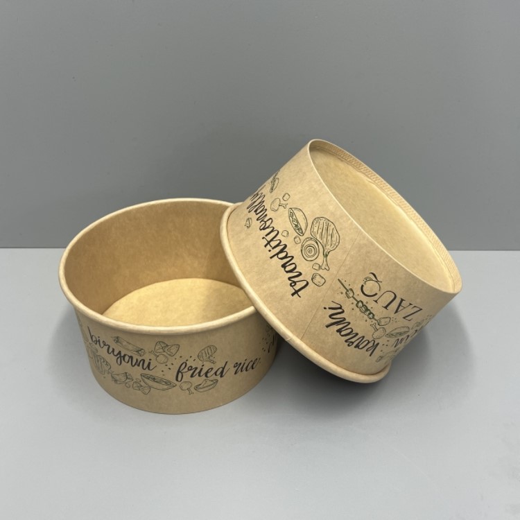 1000ml kraft bowl custom printing 1000ml kraft bowl custom printing